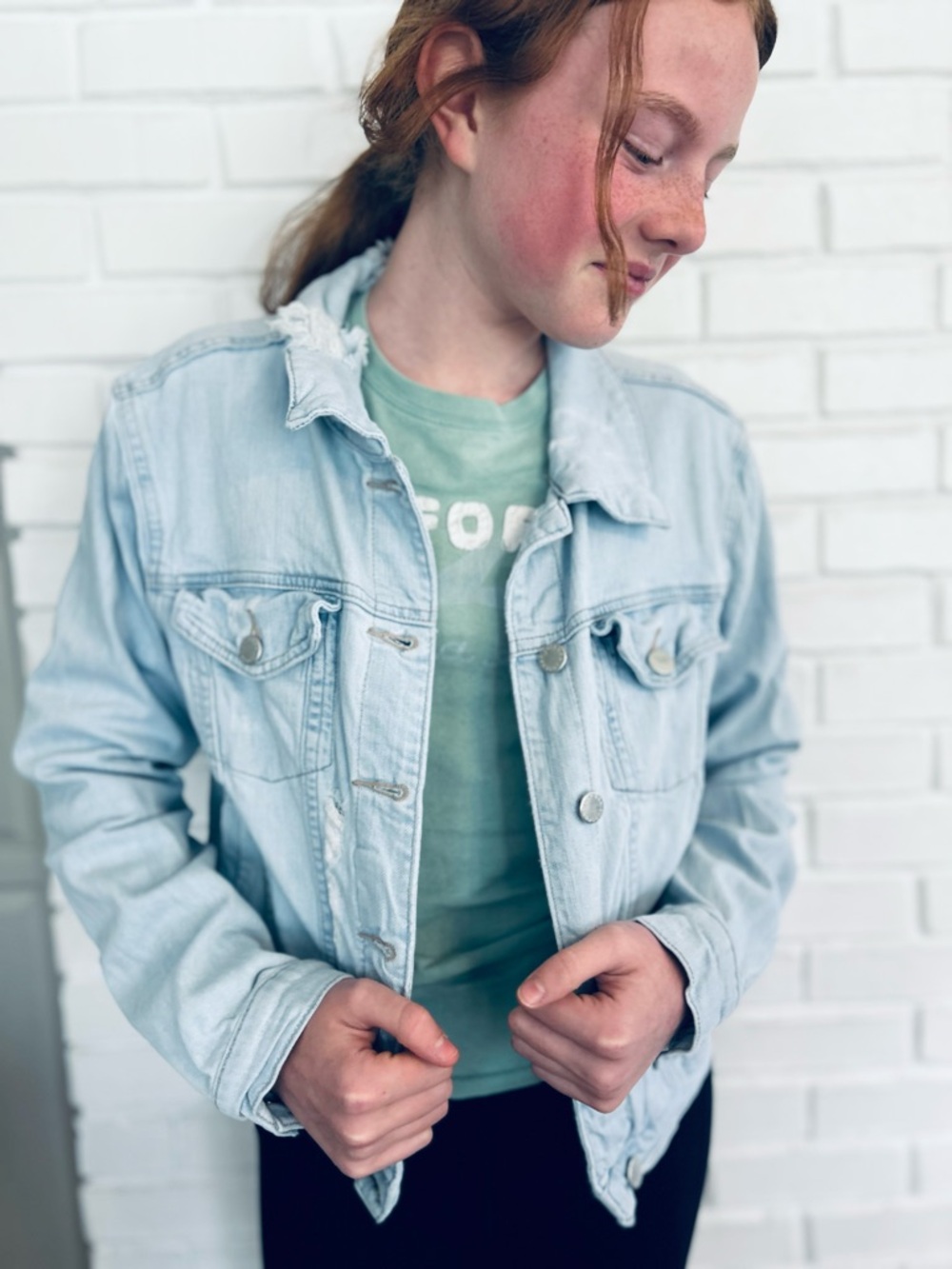 JUSTUSA Light Wash Denim Jacket